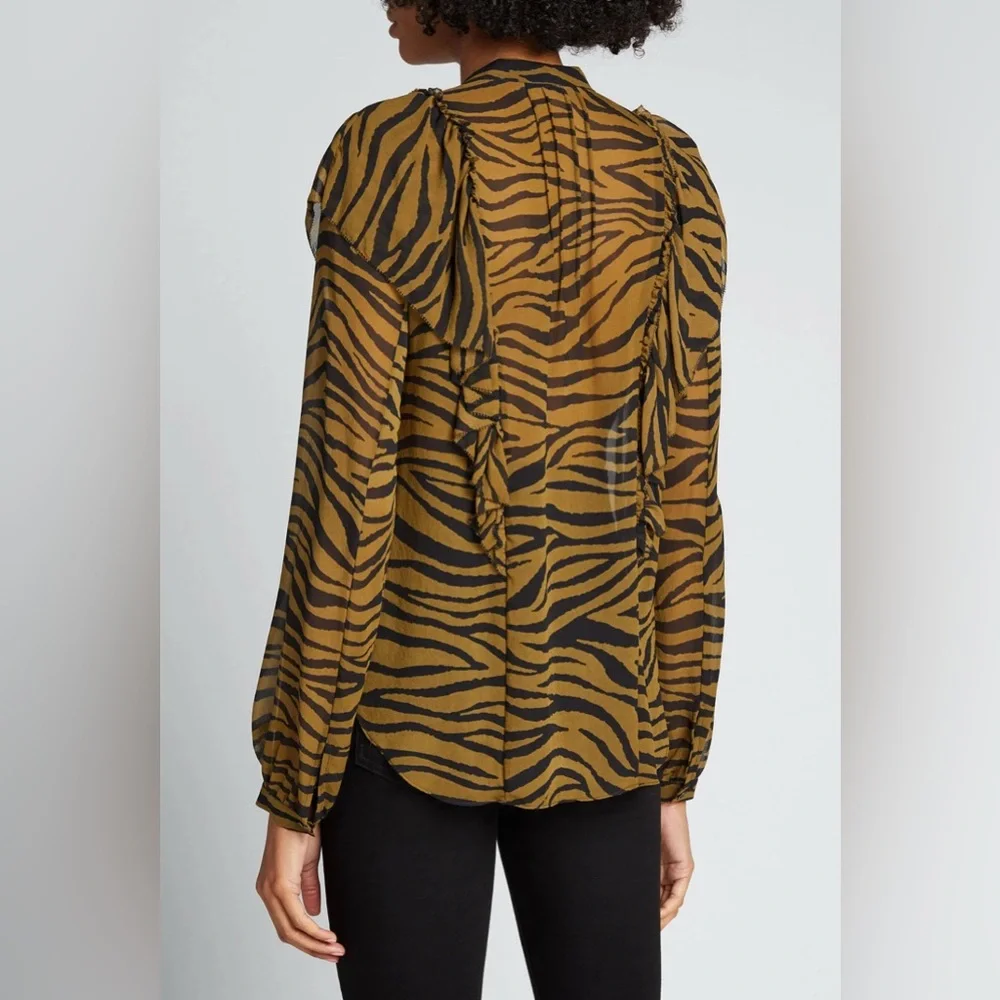 VERONICA BEARD 100% Silk Camilla Blouse